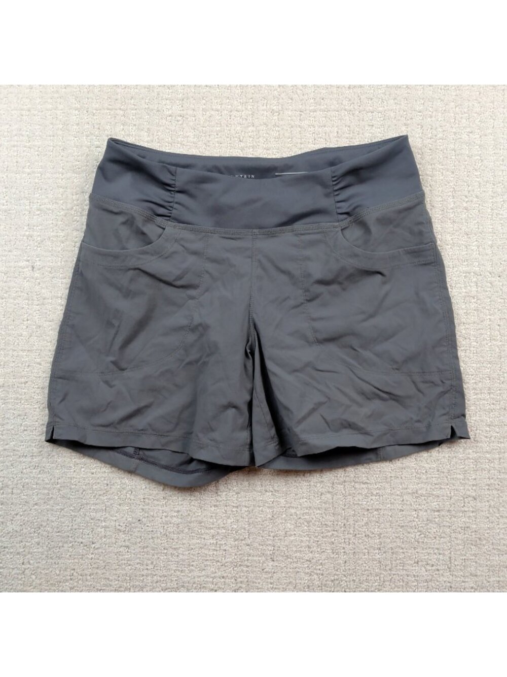Mountain Hardwear High Waisted Hiking Short Activewear Gray Wom Sz S Outdoor
